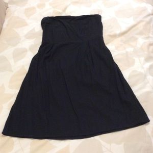 NWOT Old Navy Black Strapless Linen Dress, Size 12
